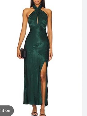 Astr the label Marissa dress in emerald green dress. Large. NWT